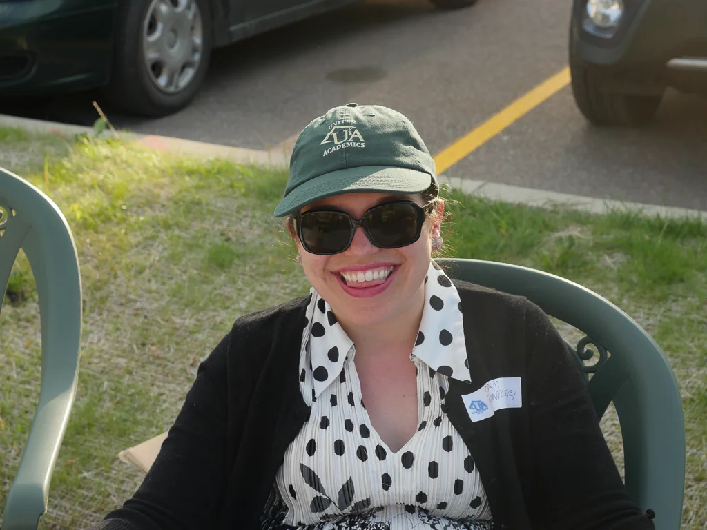 AFT Staff Rep Sam Montgomery with a smile for everyone