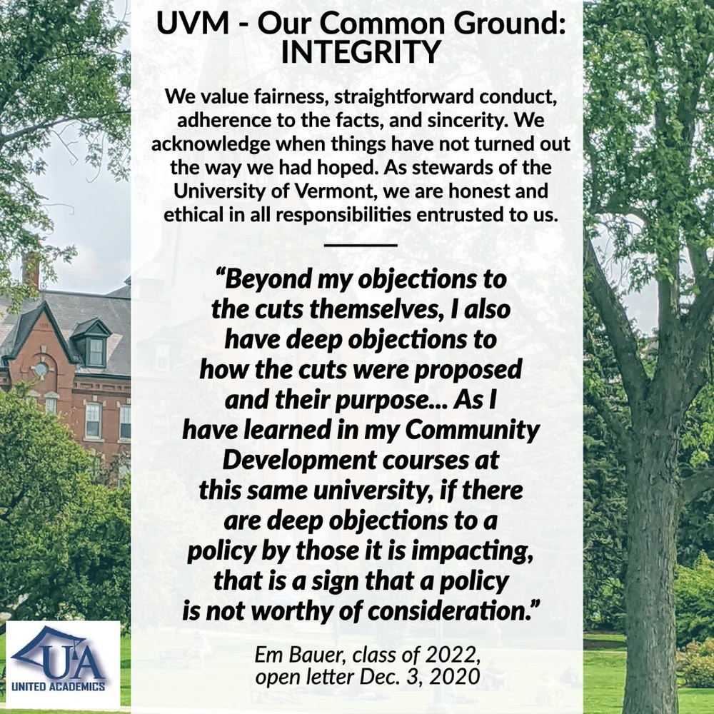 Democratize Uvm's Board Of Trustees — United Academics, The Faculty Union  At The University Of Vermont