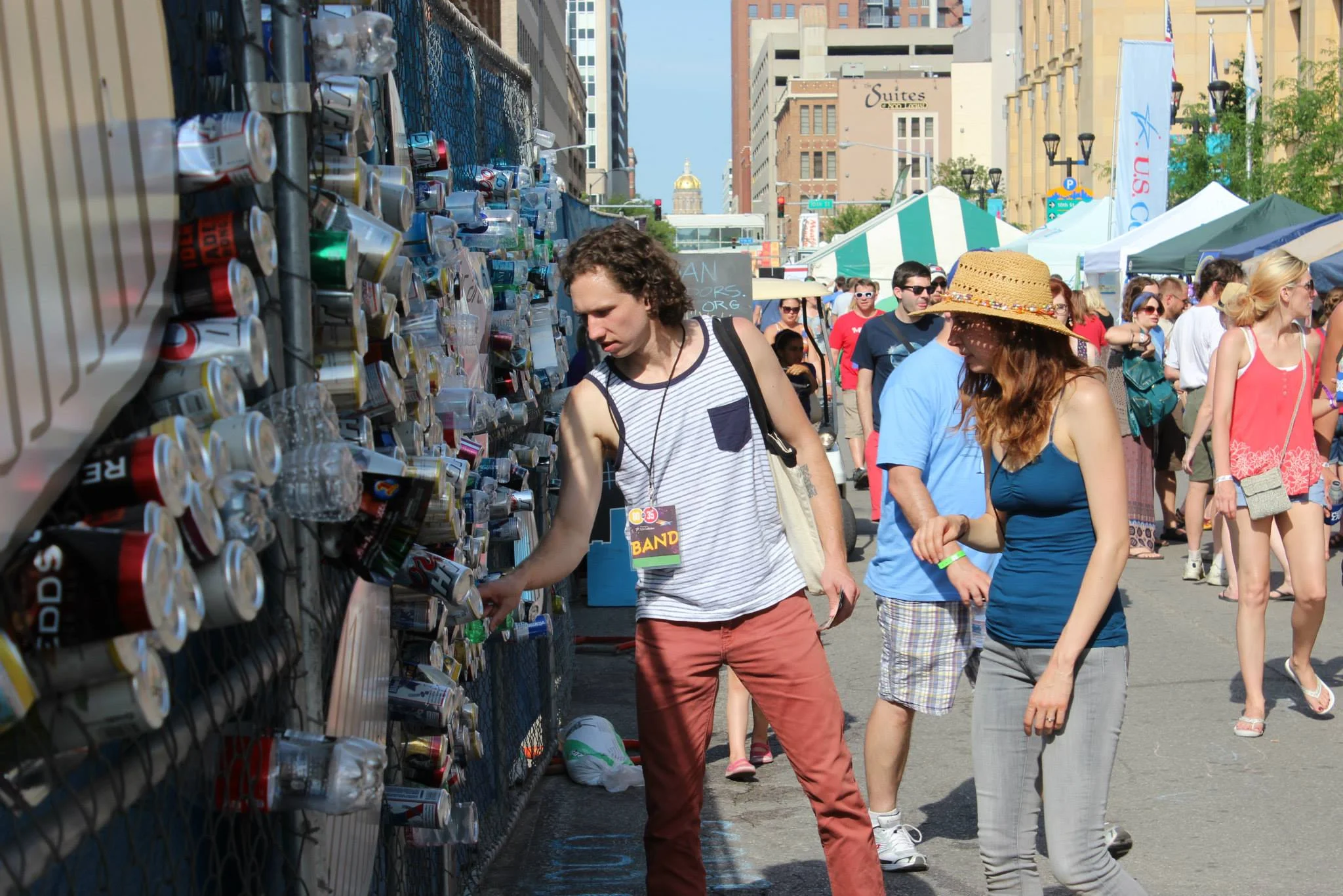 Anyone was free to contribute to the installation, on view during 80/35 July 4 and 5, 2014.