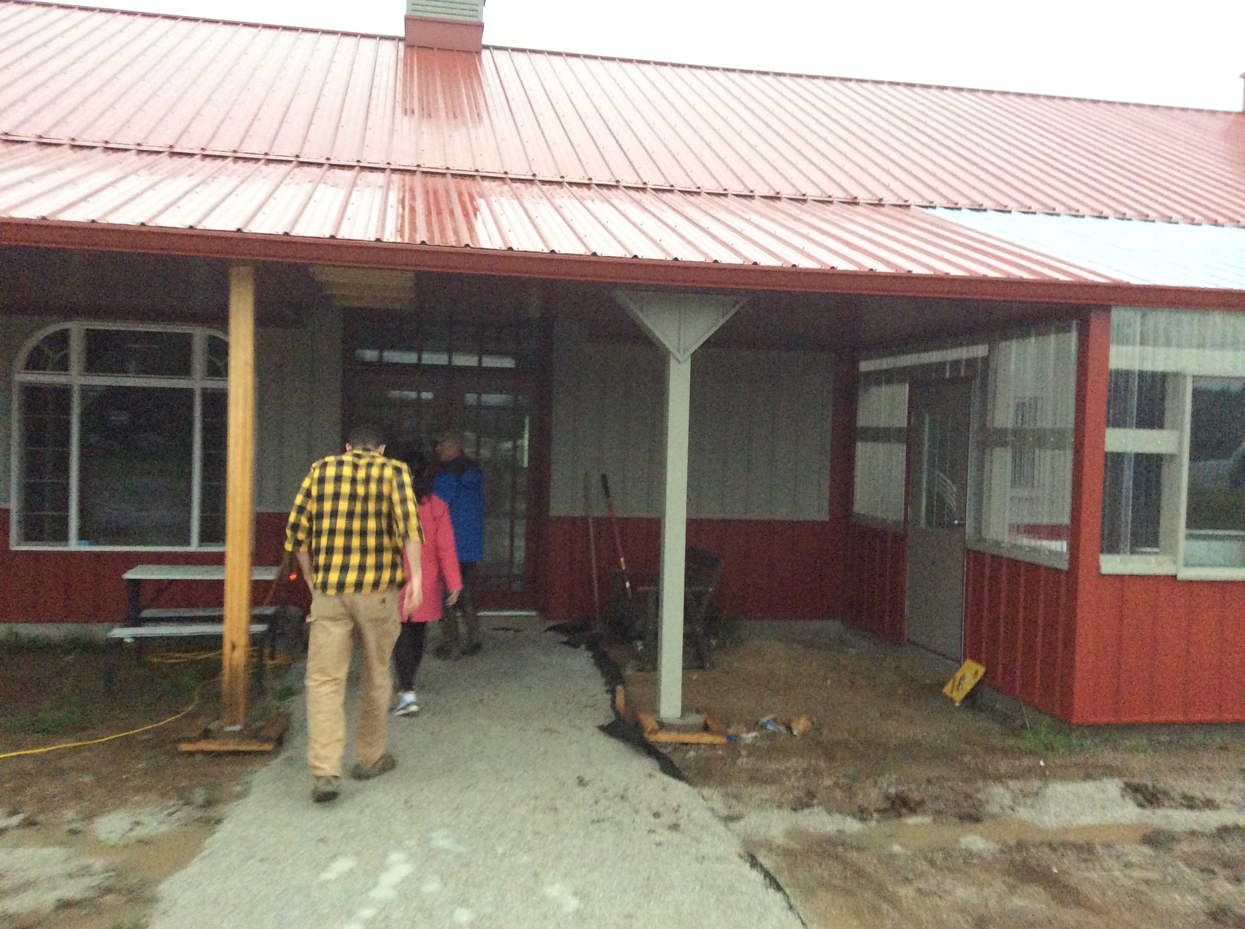  Ray's property features a large shed with an attached greenhouse and numerous amenities meant to facilitate teaching and learning by community members. 