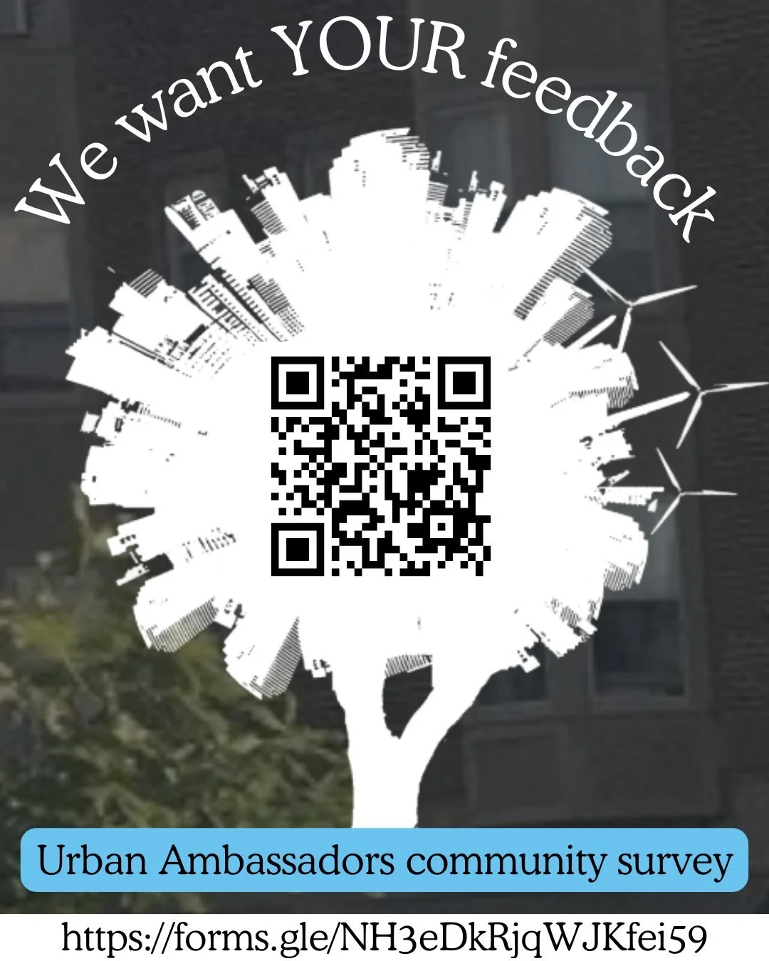 Fill out our survey here:
https://forms.gle/NH3eDkRjqWJKfei59