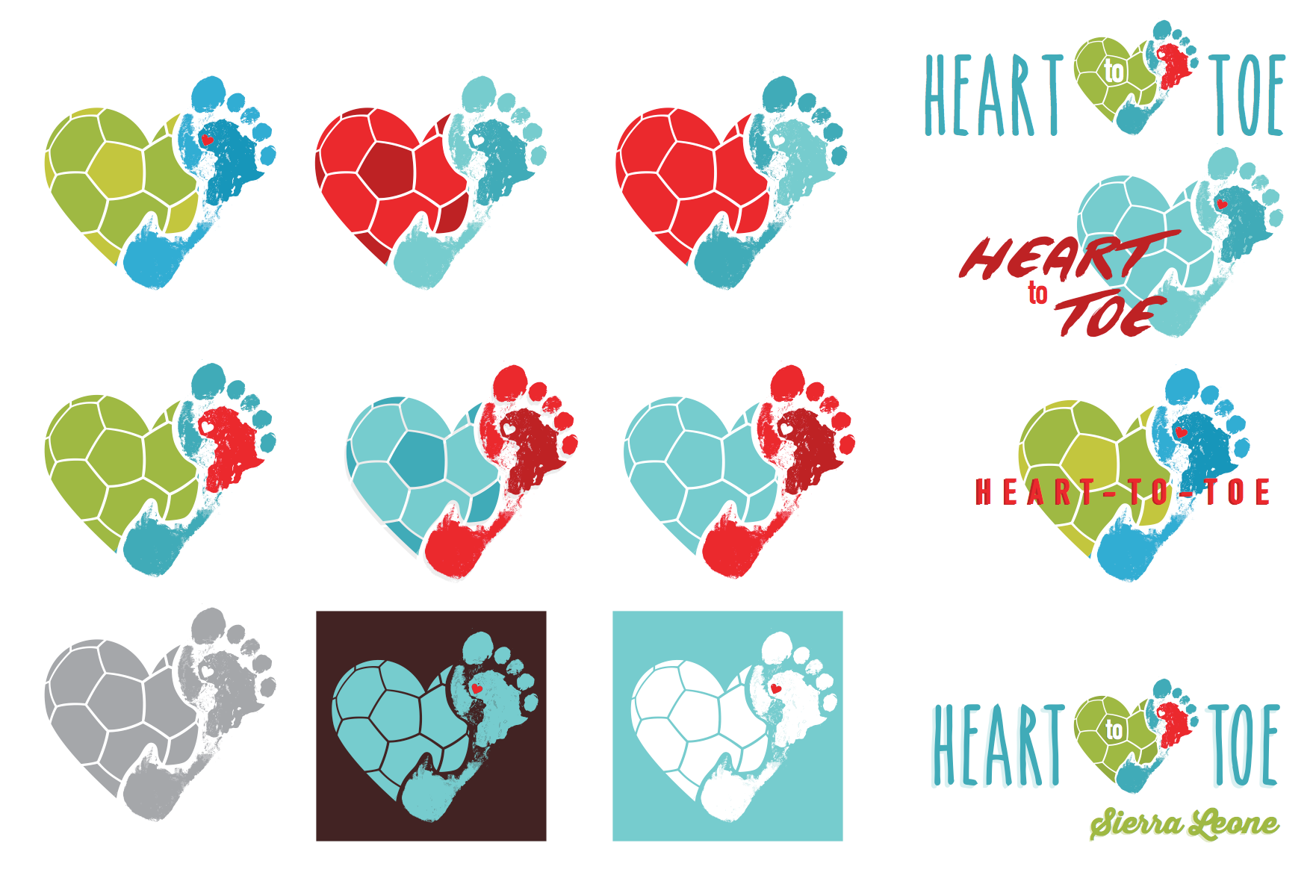 Developing a visual identity for the idea encompassing the soccer balls and the human interaction