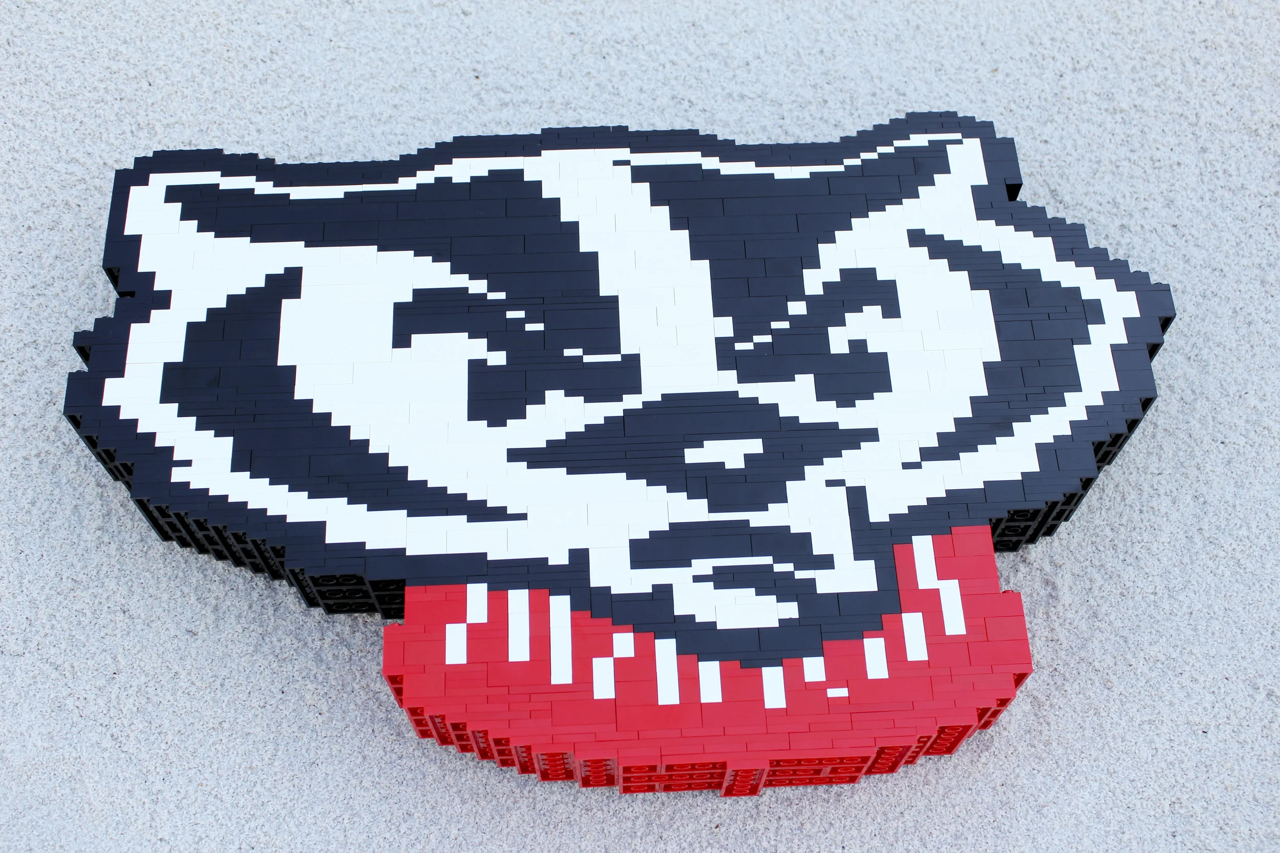 University of Wisconsin Bucky Badger Logo - LEGO