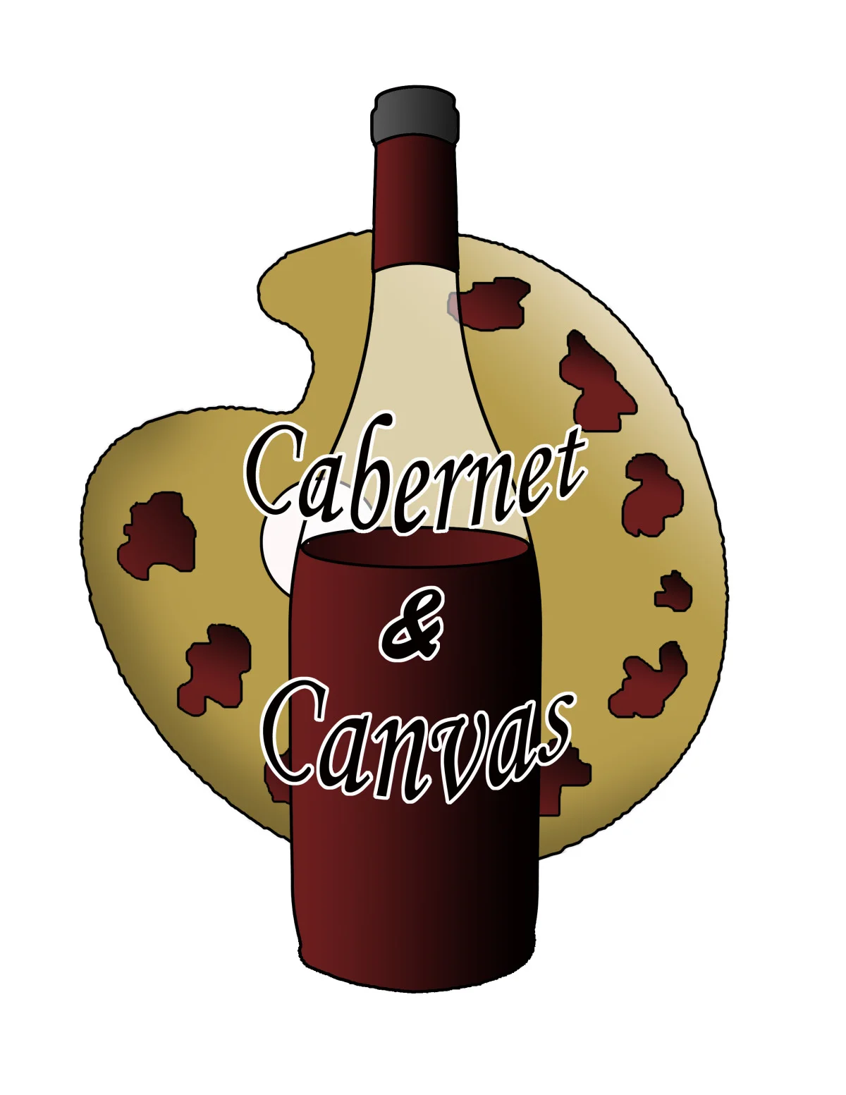 Cabernet and canvas Logo design