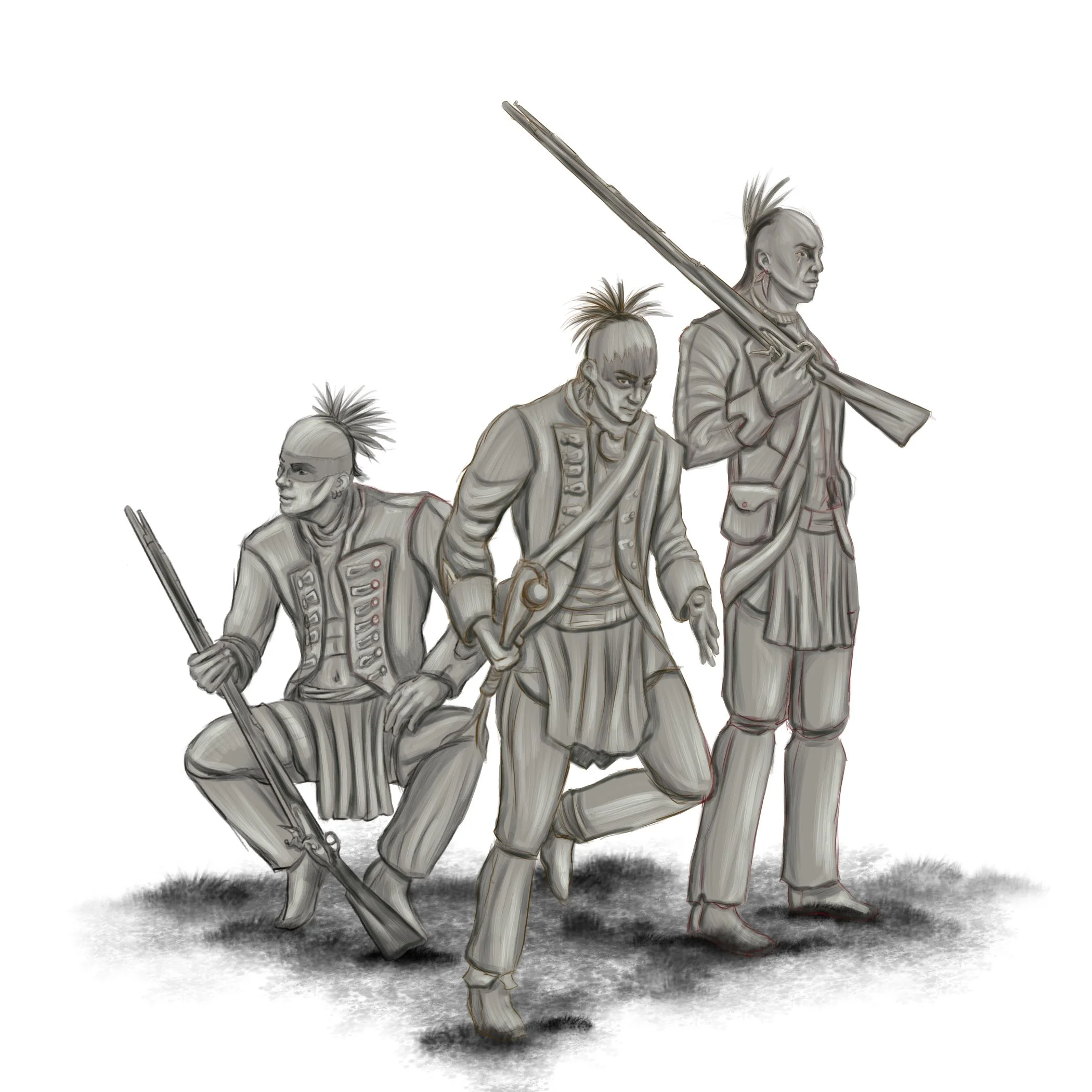 Image produced for the cover of “Cannon of Courage”. Pike and Powder Publishing.