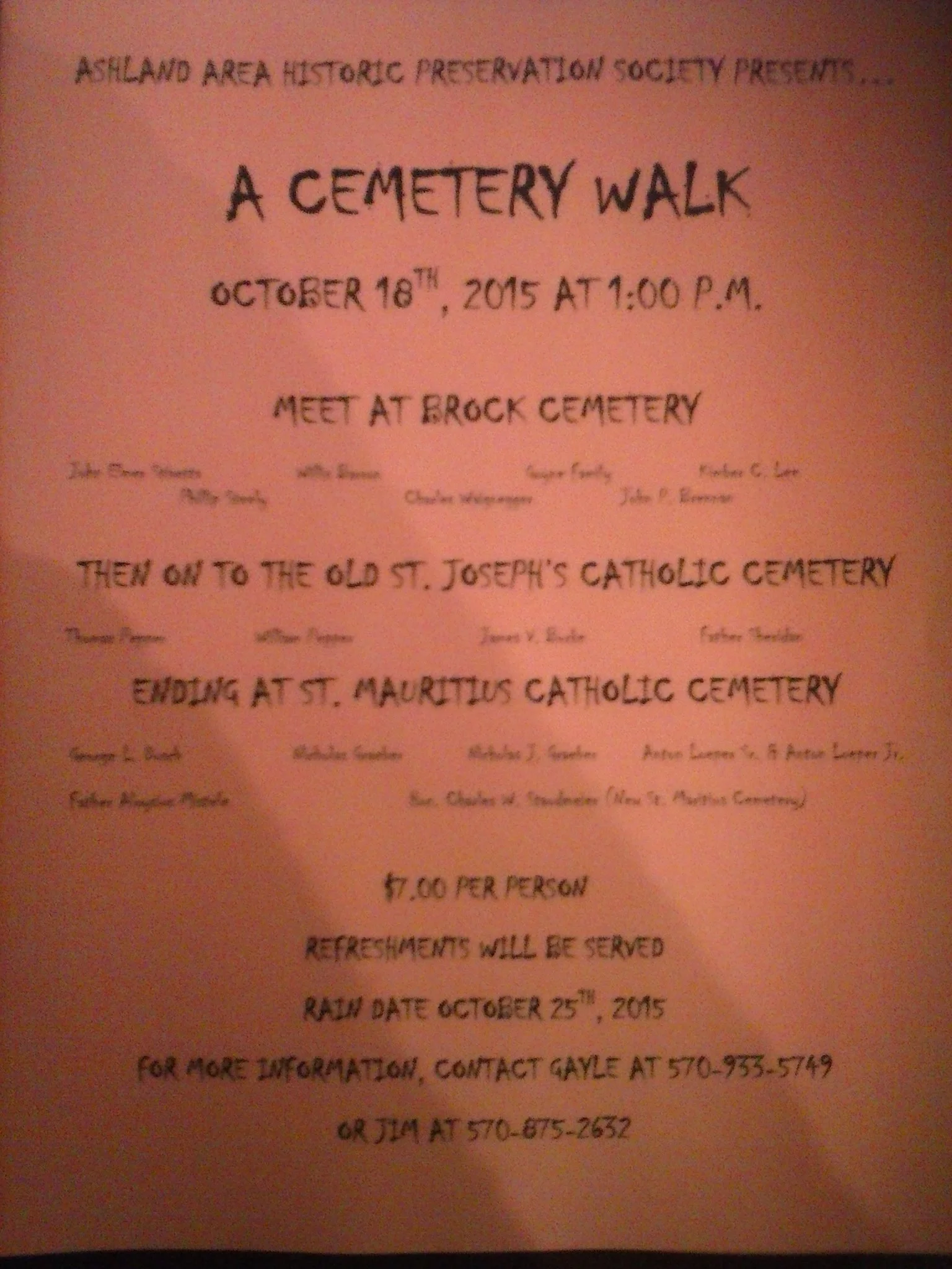 CEMETERY WALK