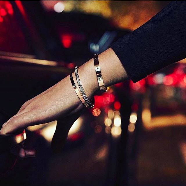 C A R T I E R #daretodeclare #cartie #paris #france #jewelry #gold #diamonds #bracelet #rosegold #whitegold #fashion #design #style #couture #bling #love #lovebracelet #bracelet