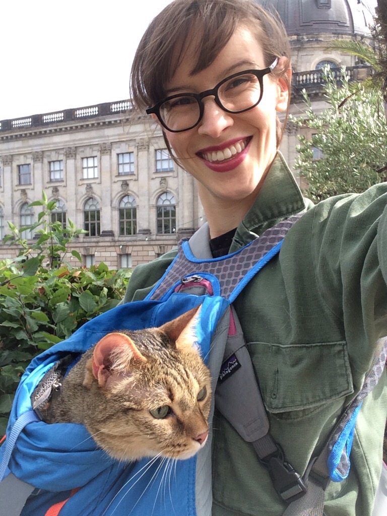 I'll carrier in whatever I have to. But doesn't this curious kitty deserve a kick-ass carrier? 