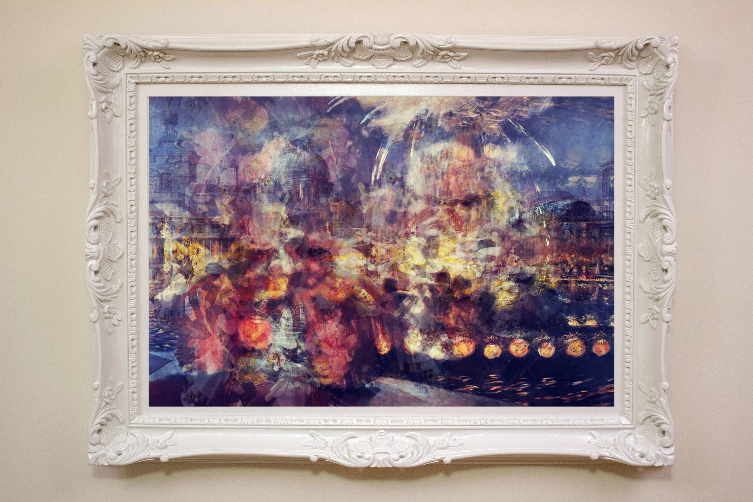 A Joyous Festival of the Commedia dell'Arte , 2015. Pigment Print on Luster Paper 45 in. x 32 in. (includes frame)