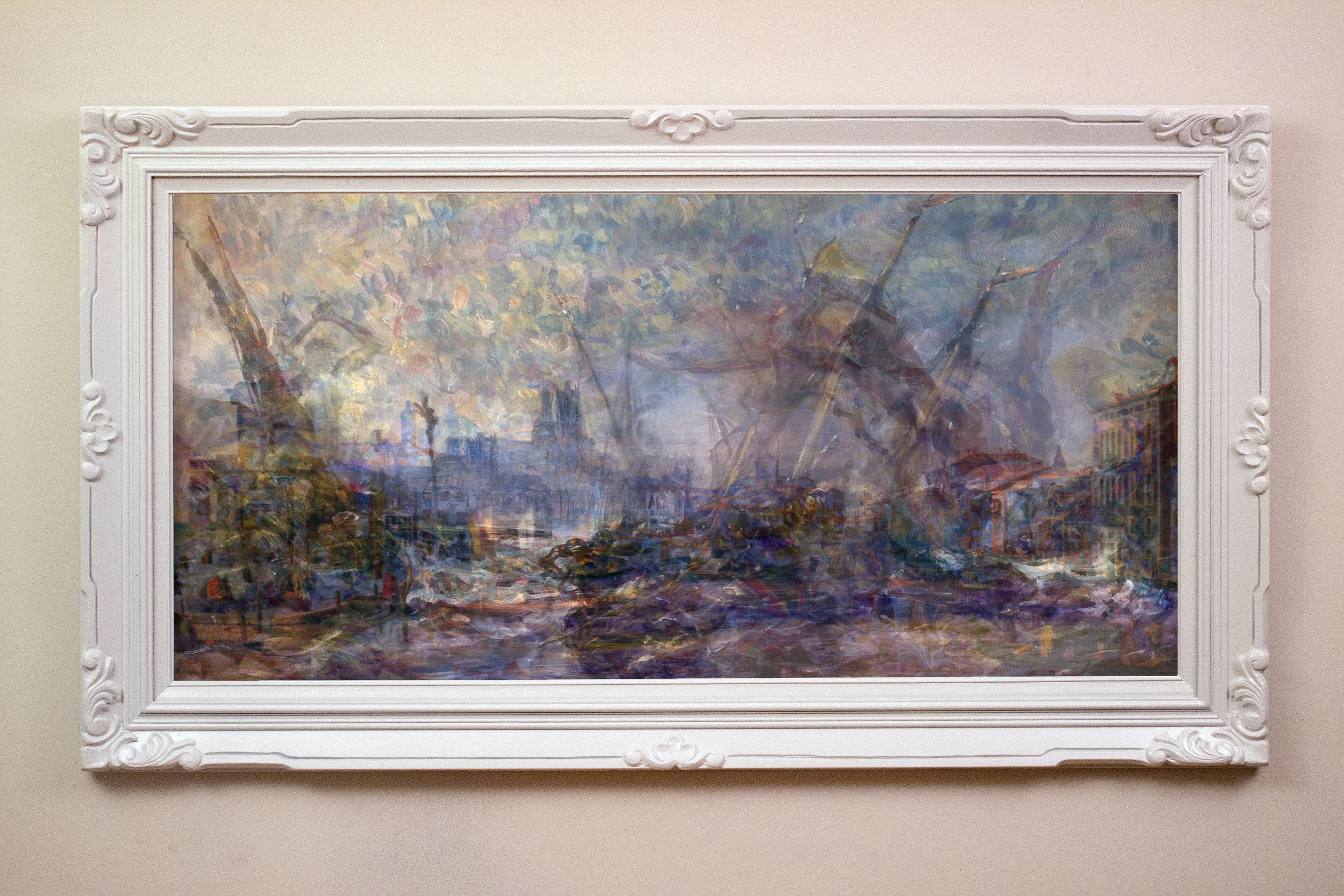   The Sinking of Venice , 2015.  Pigment Print on Luster Paper  60 in. x 33 in. (includes frame) 