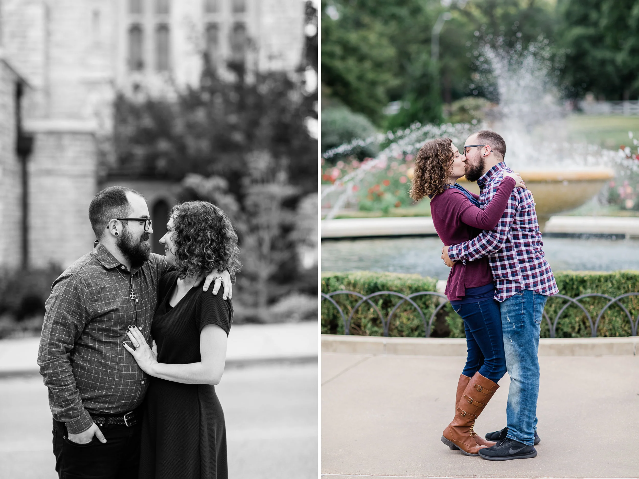 Loose Park Fountain Engagement Photo 1.jpg