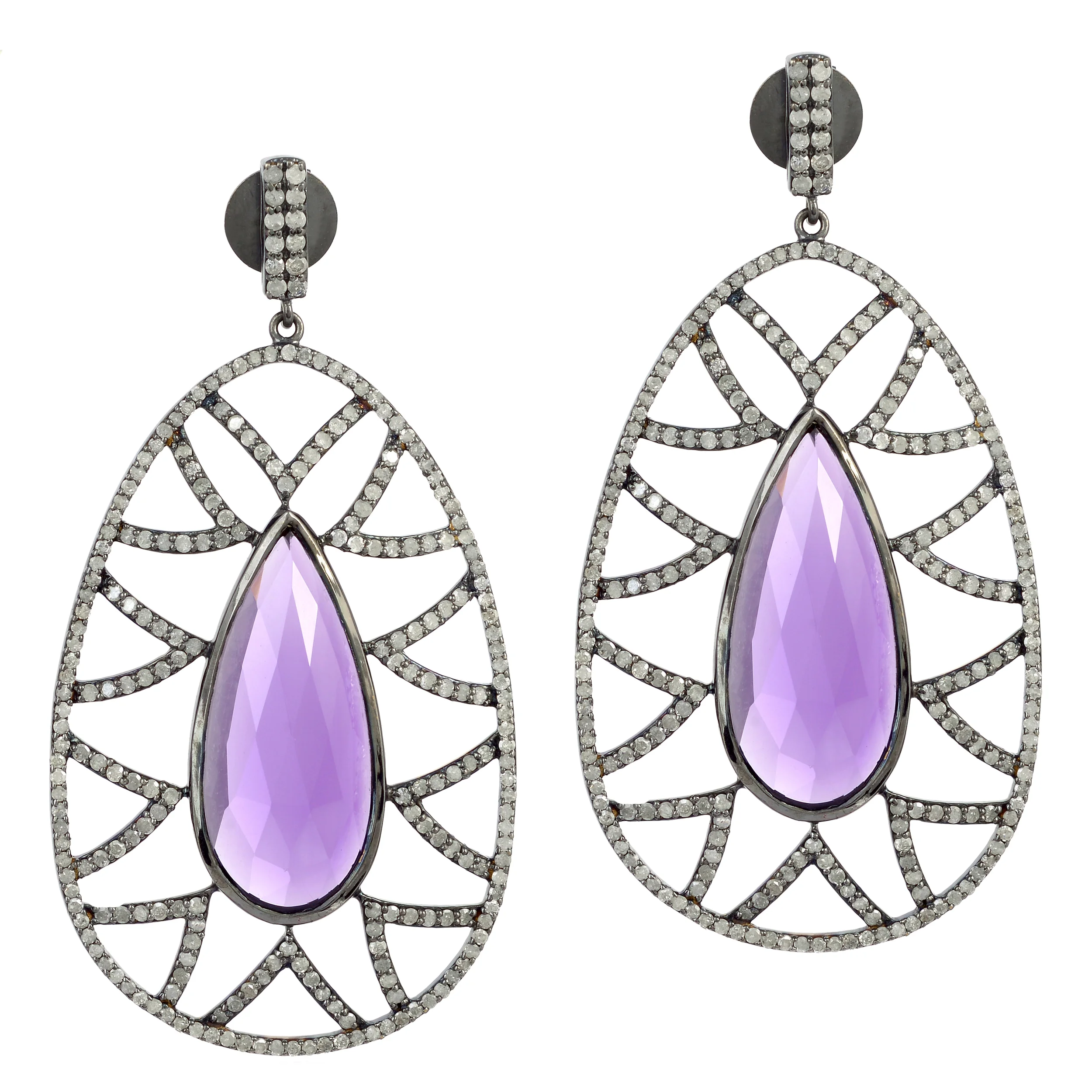 Bora Bora Earring-Oval Amethyst.JPG