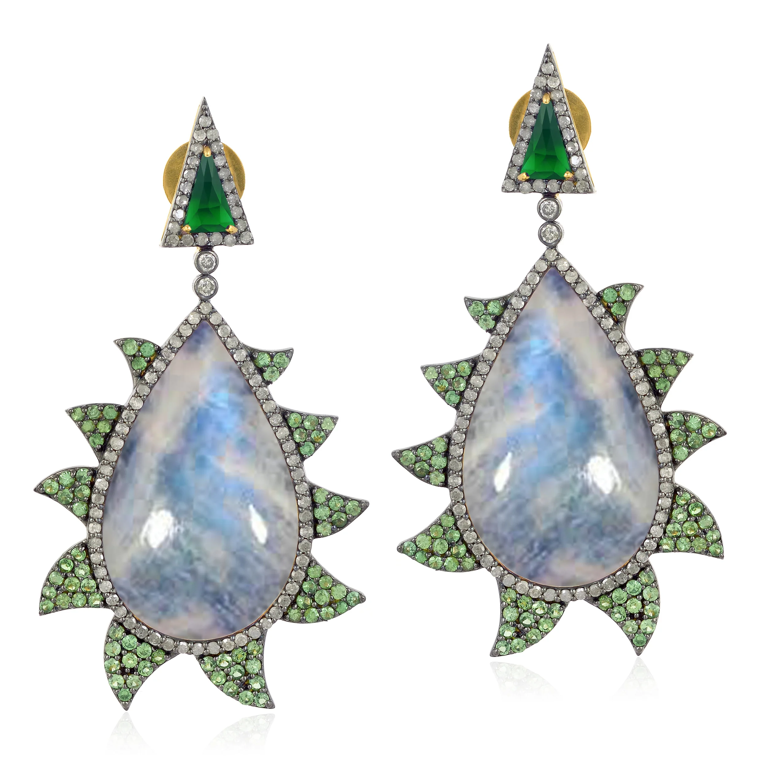 Moonstone and Tsavorite.JPG