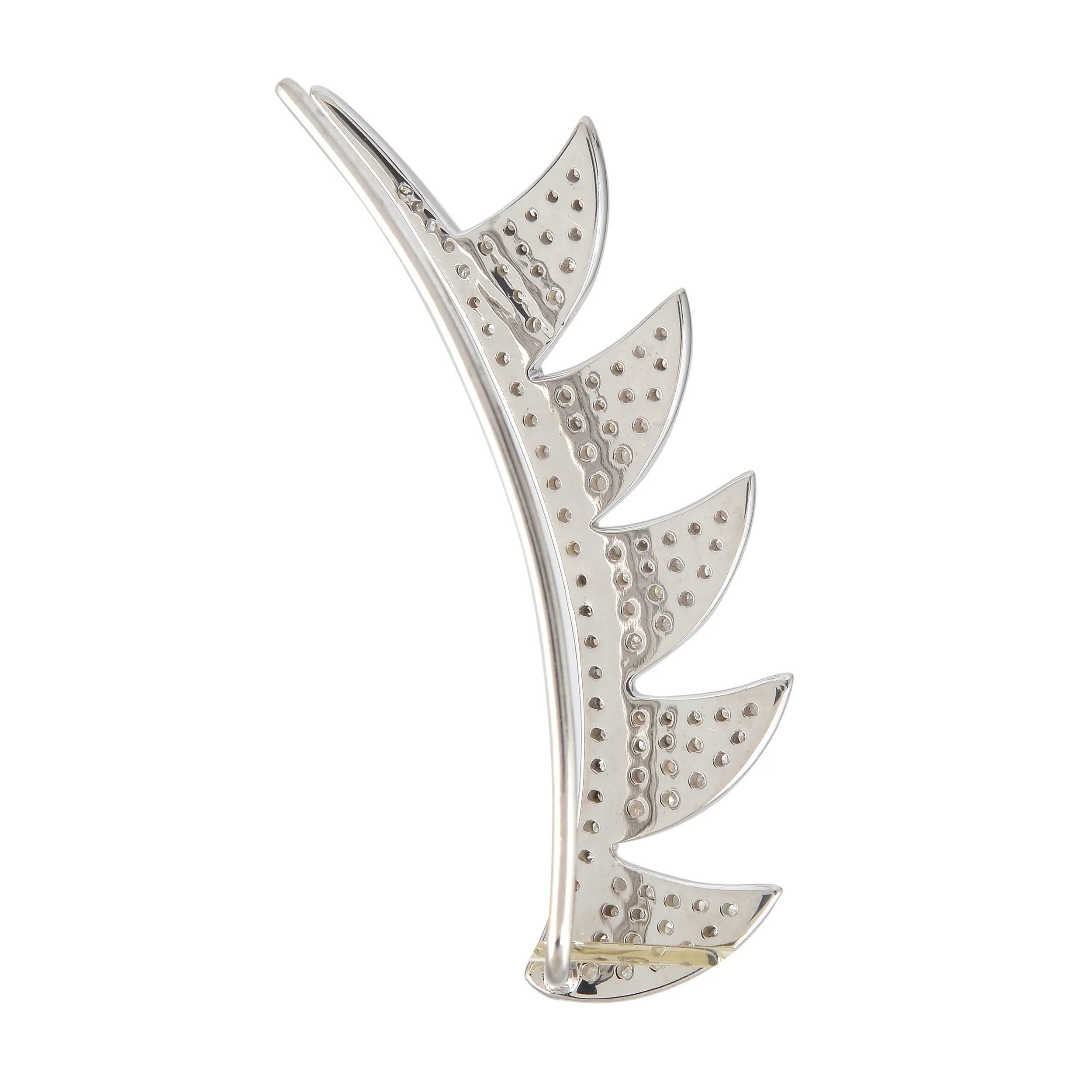 Claw Ear Cuff White Diamonds