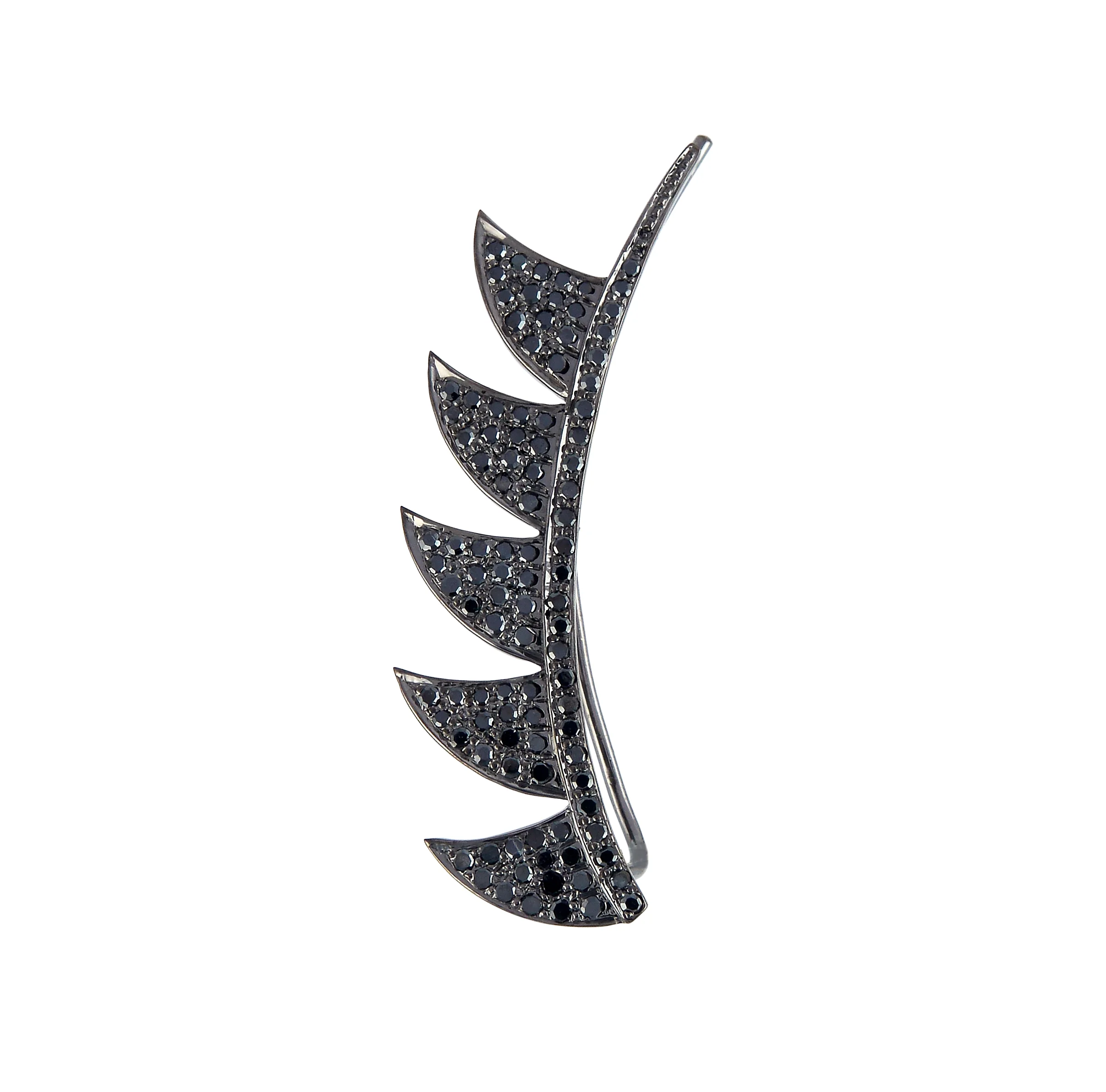 Claw Ear Cuff Black Diamonds