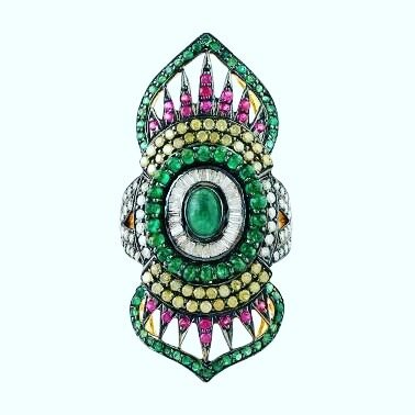 Marrakech ring set in #emerald, #ruby &amp; #diamonds✨
✨
✨

#jewelryaddict #instajewelry  #jewellery #gemstonejewelry #fashionista #jewelrygram  #jotd  #uniquejewelry  #luxuryjewellery #highjewelry #gemstonejewellery #designerjewelry #jewelrylover #j