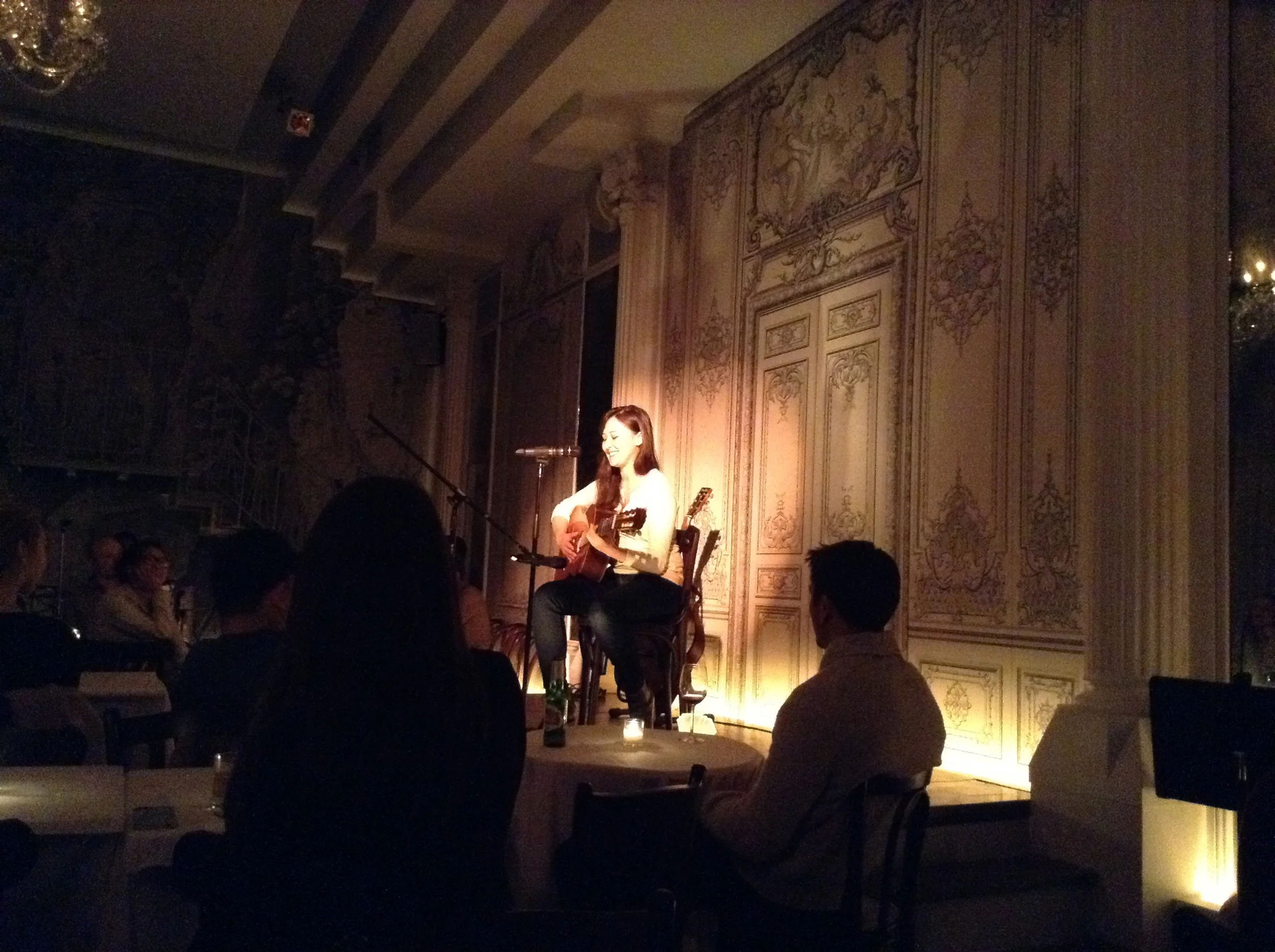 Emily Gardner Hall singing at Bowery Poetry Club