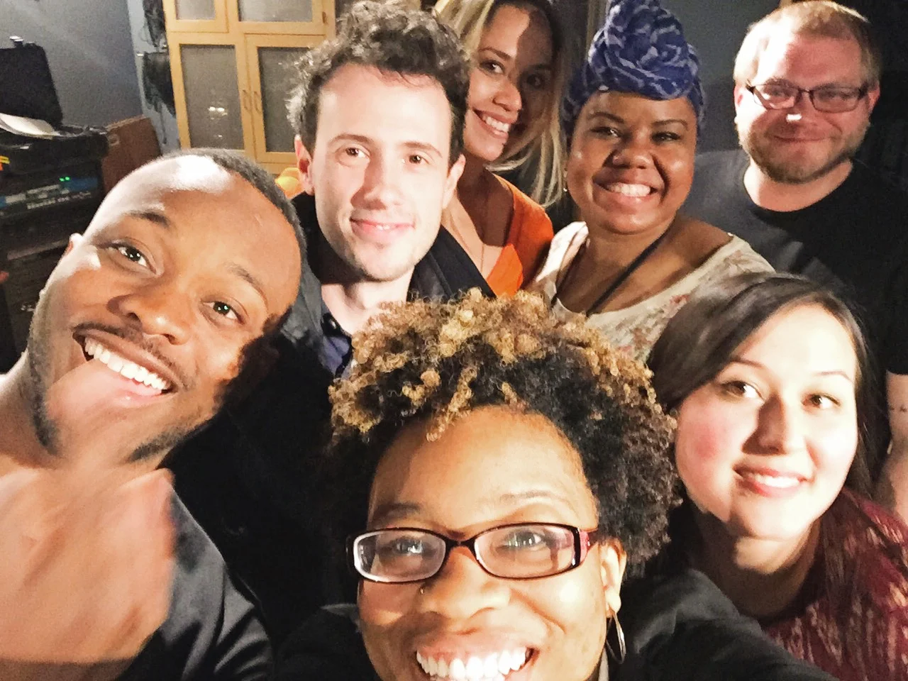 The cast and creators! (Emily bottom left)
