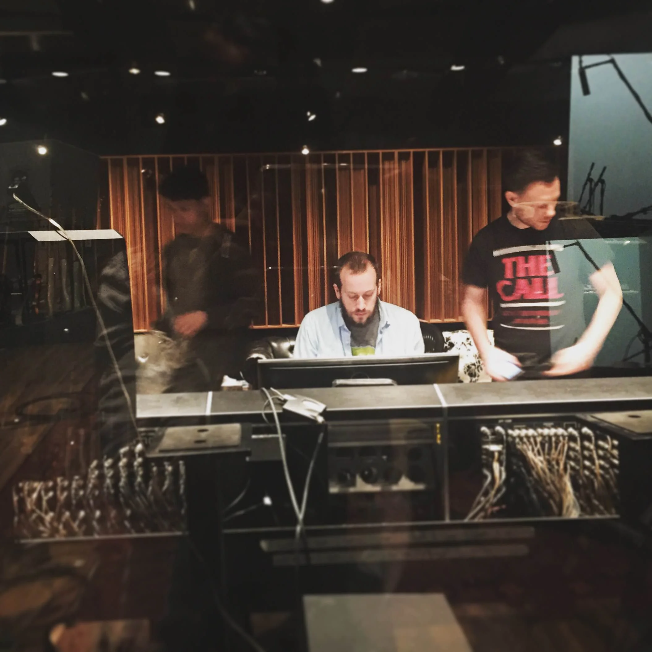 The amazing engineers in session.