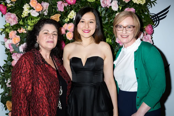 Julie Larson, Emily Gardner Xu Hall, and President and CEO of the American Theatre Wing, Heather Hitchens. Photo: Jennifer Broski for BroadwayWorld