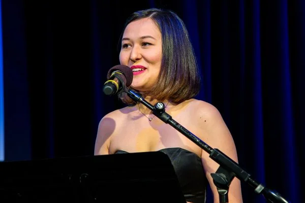 Emily’s acceptance speech. Photo: Jennifer Broski for BroadwayWorld