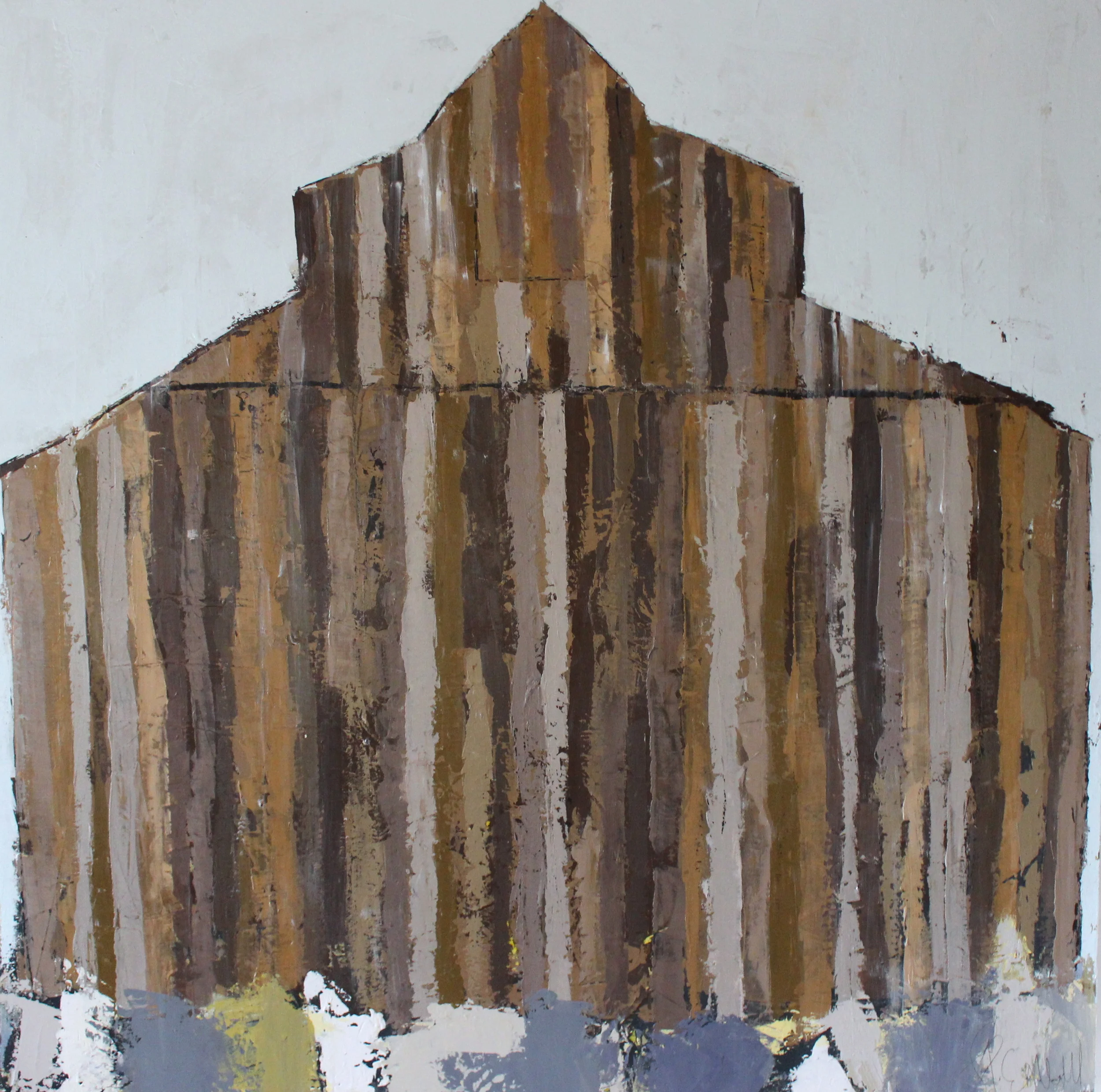 "Reclaimed" 48x48 at The Atelier Gallery Charleston, SC