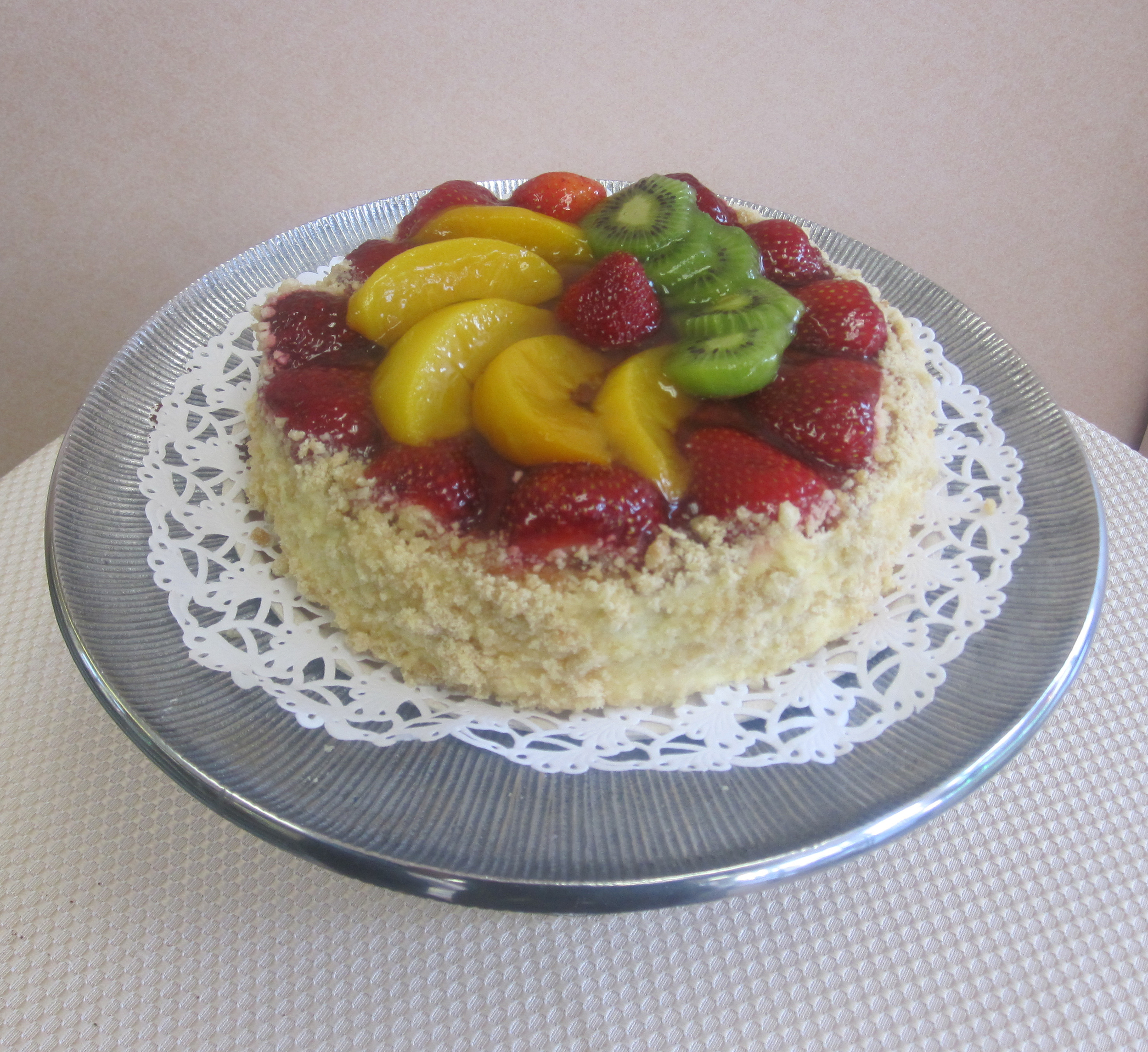 Fruit Torte with Cookie Crust