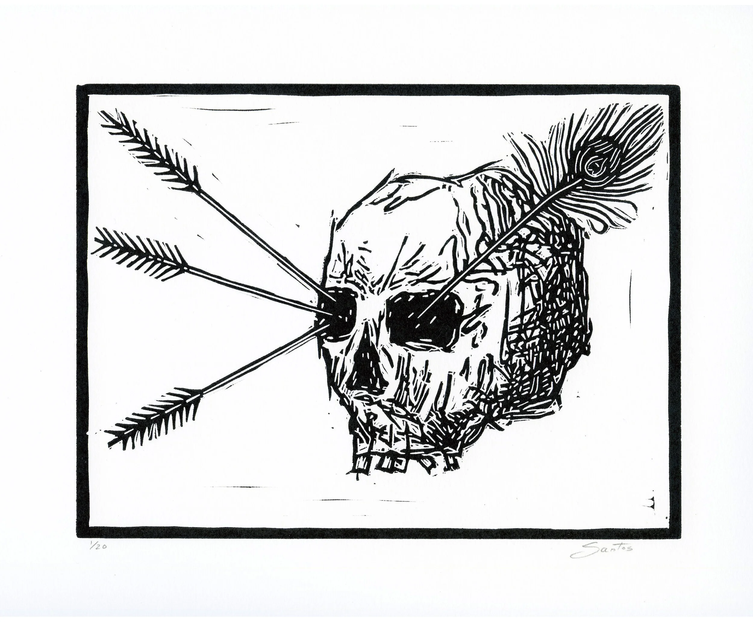  Linocut  8x6 inches  Edition: 20  2020 