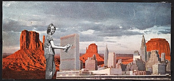 Dirty, Dirty, Dirty (Physical Collage - 2007) [Price: $150 / Unframed: 7.75" x 5.75"]