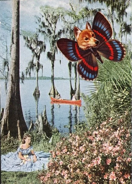 Lake Marmooka - (Physical Collage - 2008) [Price: $150]