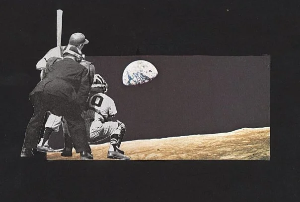 Moon Ball (Physical Collage - 2007) [SOLD]