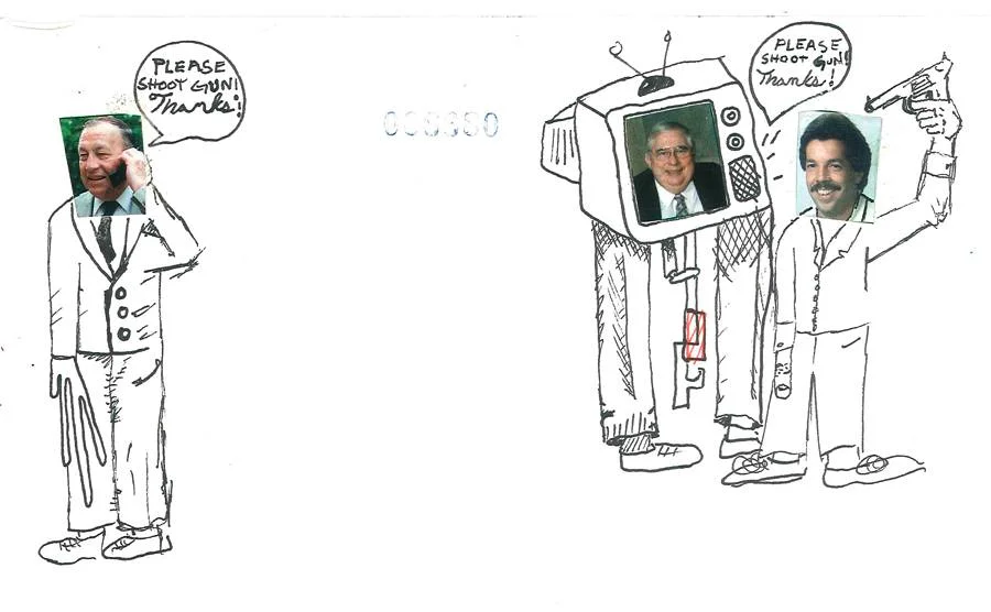 Death Television (Collage/Drawing - Date Unknown)&nbsp;