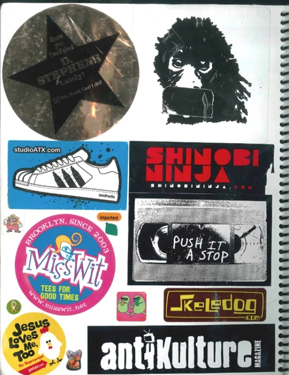 Page #8 - Sticker Collection (Morgan Jesse Lappin)