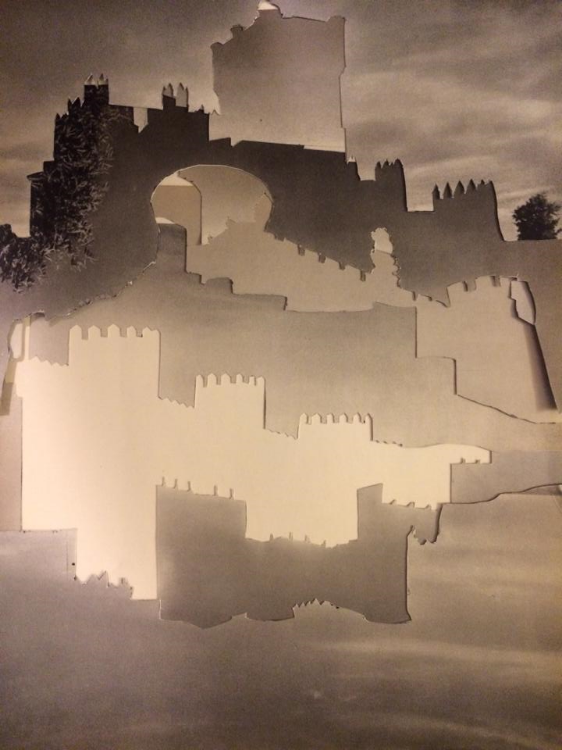 Experimenting with Paper Castle Sky's (Physical Collage - 2014)
