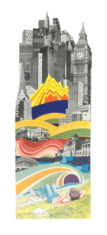 The Big City (Physical Collage - 2011) [SOLD]