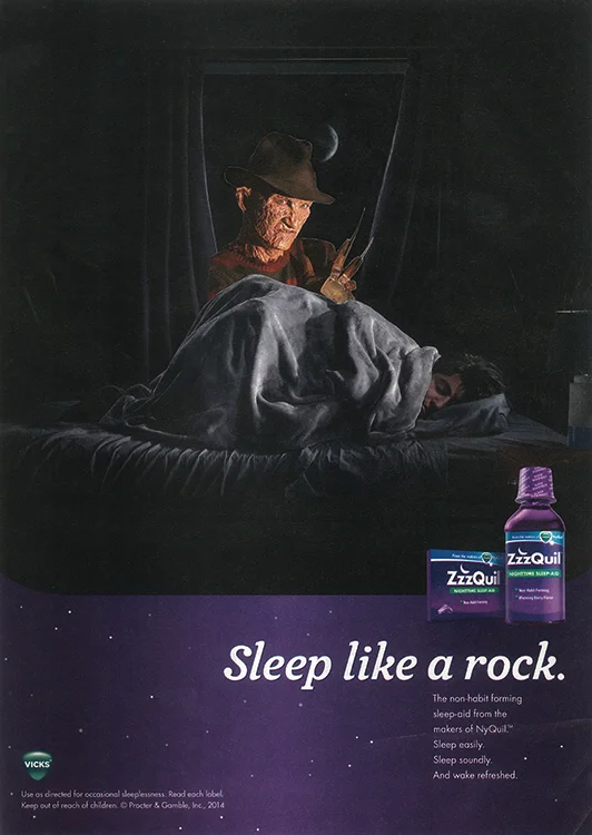 NyQuil on Elm St. (Physical Collage - 2015)