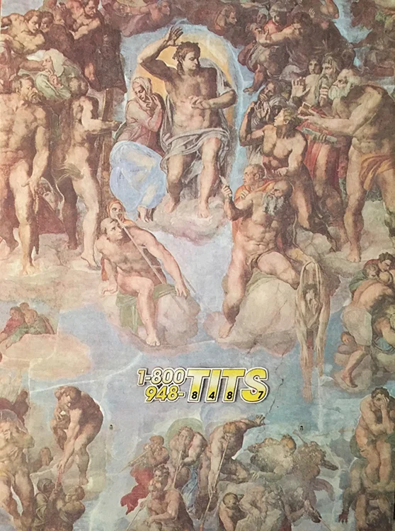 1-800-948-TITS: Variation #2 (Analog Collage - 2016)