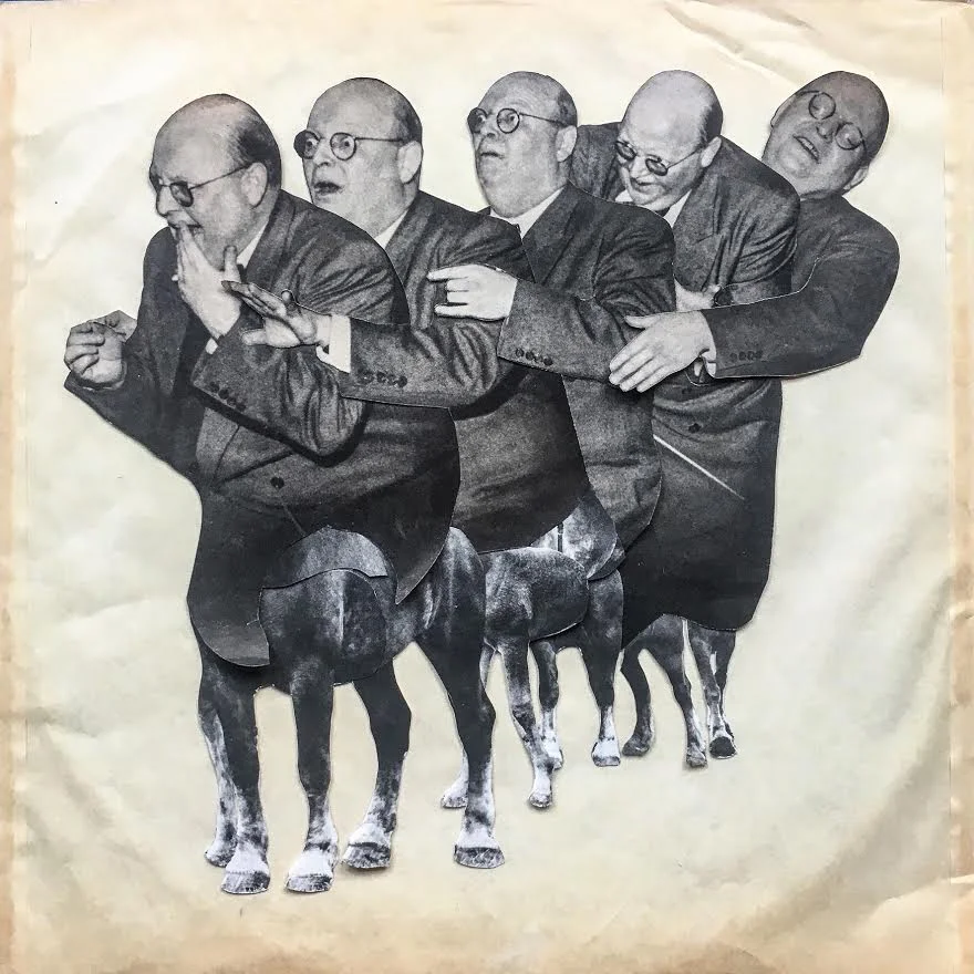 New collage - LATE TO BINGO (analog collage)