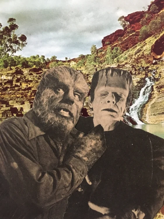 It's just me and you Franky! (Analog Collage - 2016)