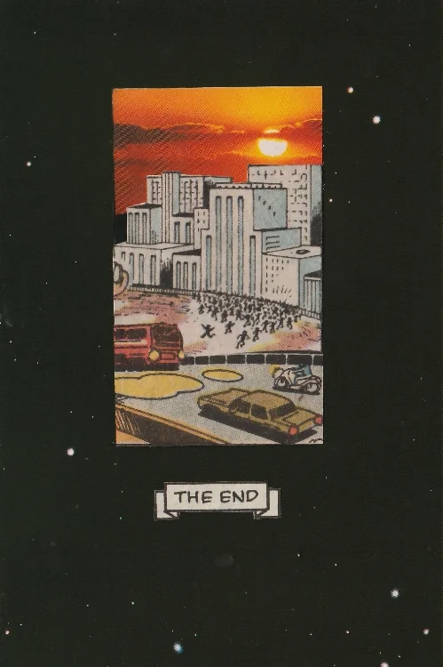 The End (analog collage 5.25 x 3.25)