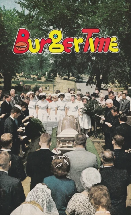 Burger Time(Analog Collage 10.5" x 6.5"&nbsp;- 2018)