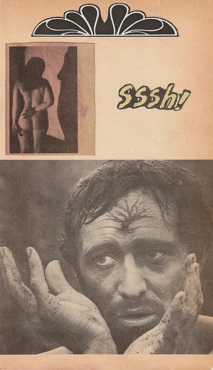 Complete Silence (Analog Collage - 4.25" x 7" - 2018)