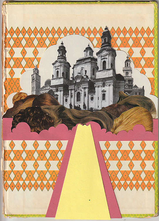 Zombie Castle (analog collage - 9 x 12)