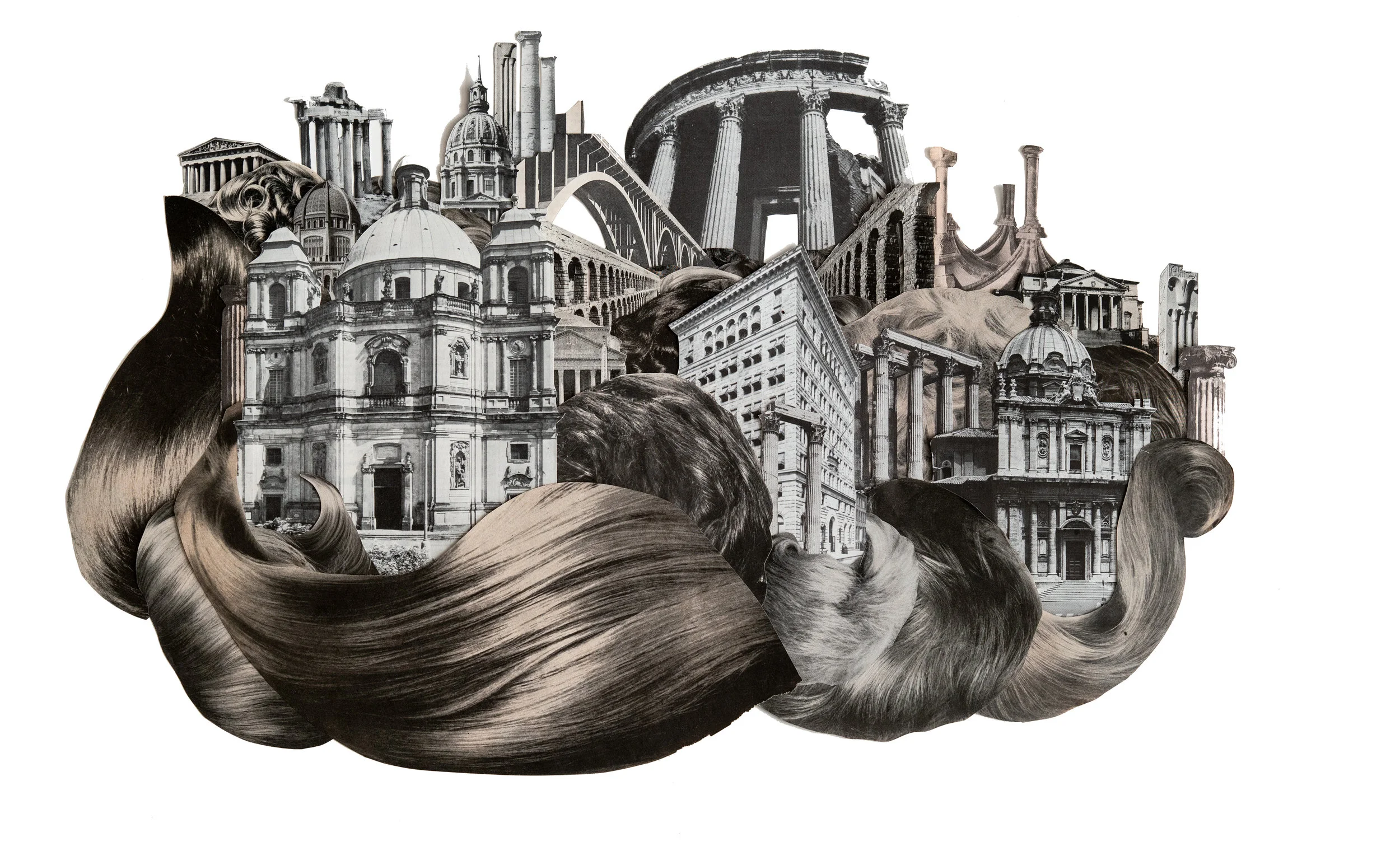 City of Athena (analog collage - 22 x 14) [SOLD]