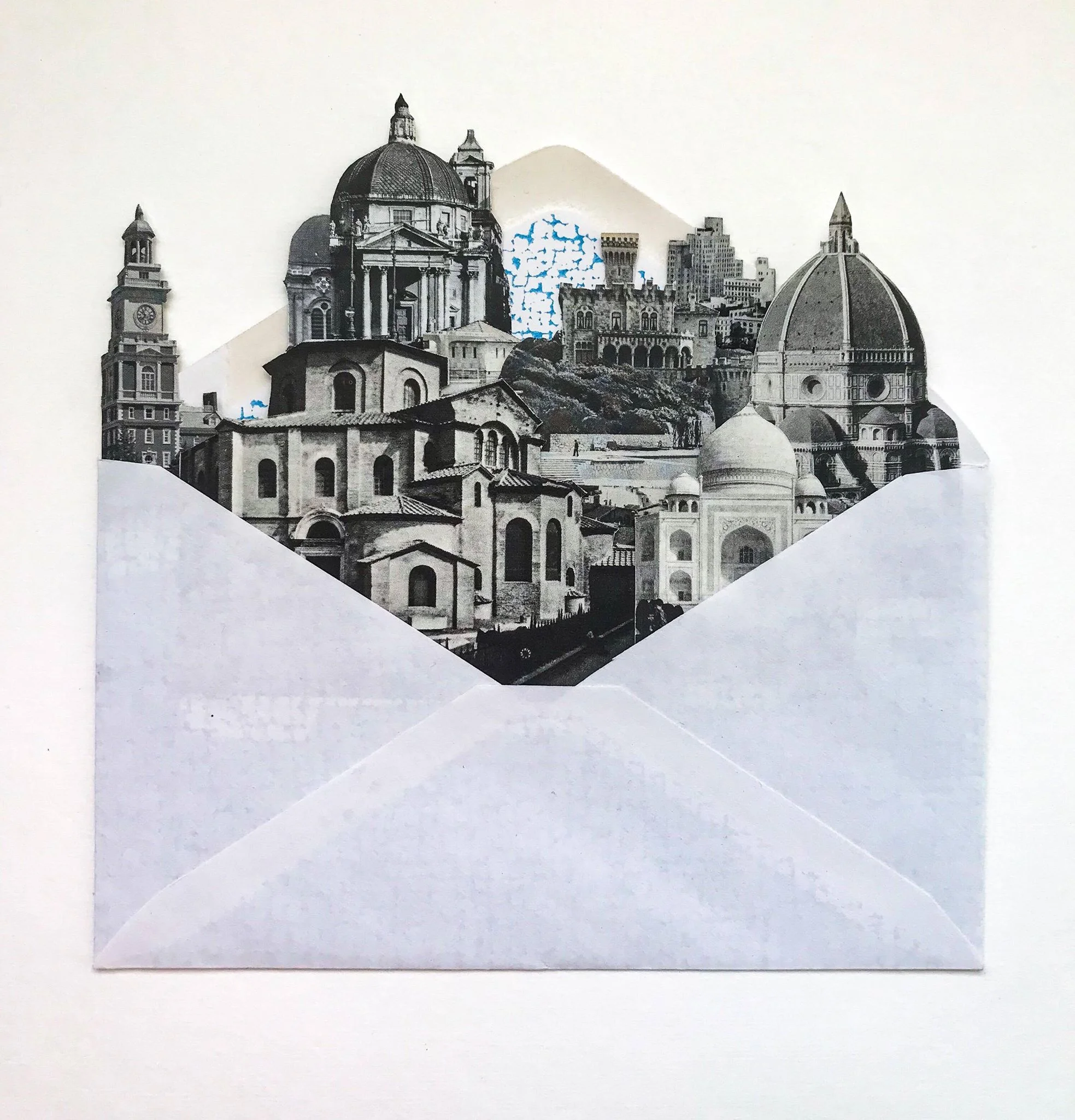 Air Mail City No.3 (analog collage - 5 x 6)
