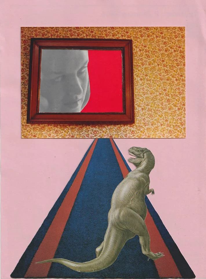 Gallery After Hours (analog collage - 6.5 x 9)