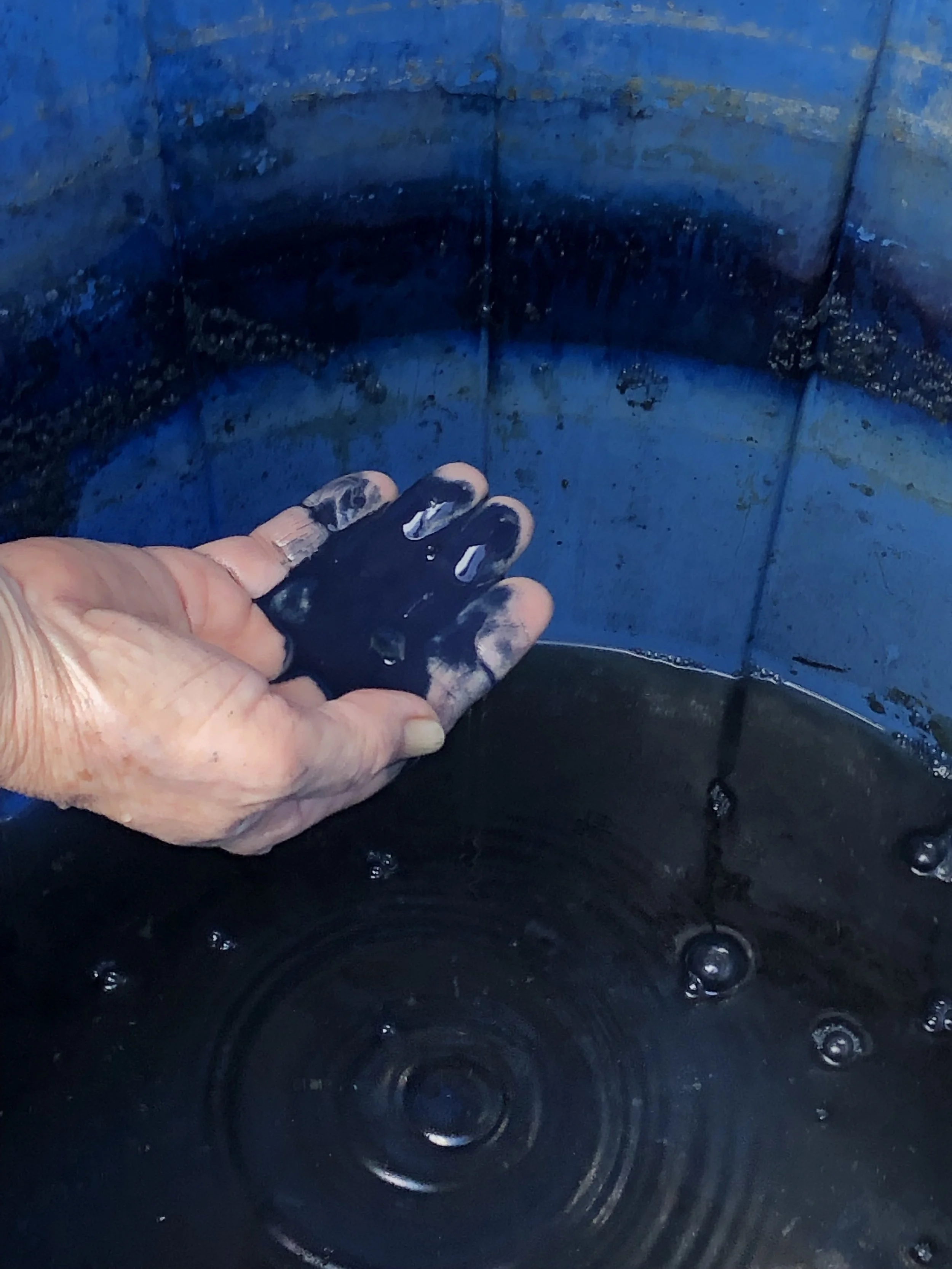 Indigo dye bath