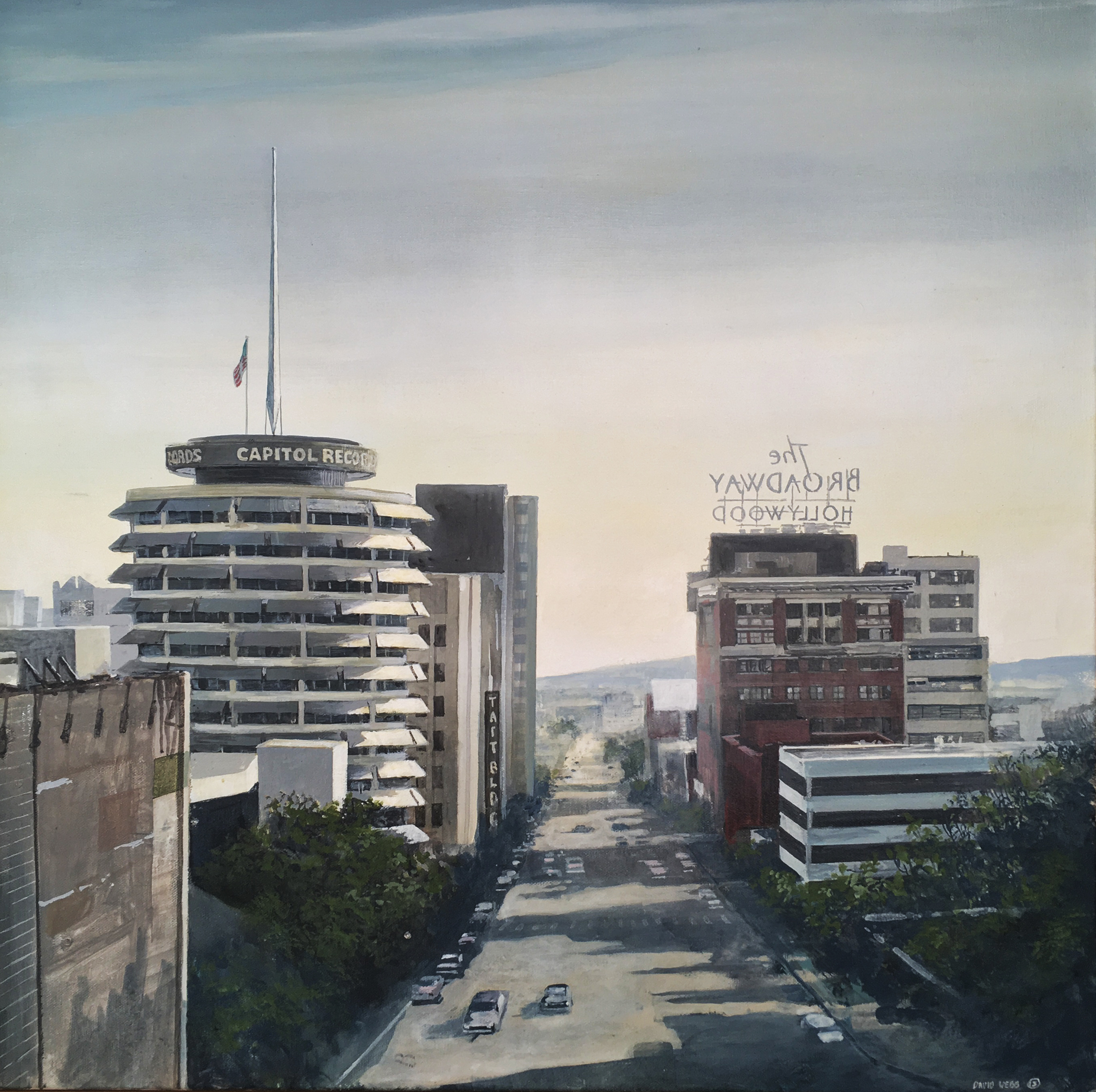  Capitol records tower,Vine street.24’’x24’’ Acrylic in canvas 