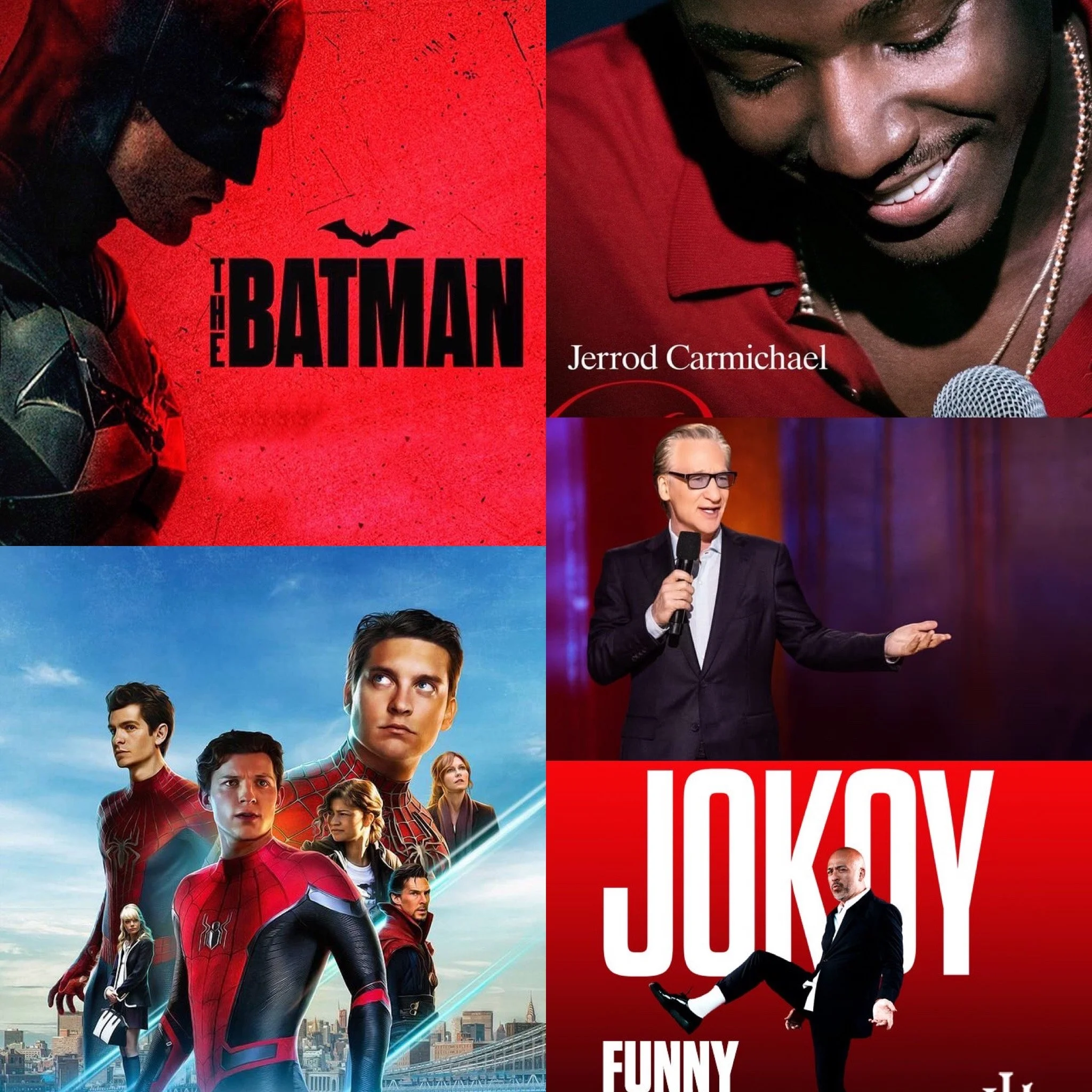 #206 – The Batman, Spider-Man: No Way Home, Jerrod Carmichael, Bill Maher and Jo Koy
