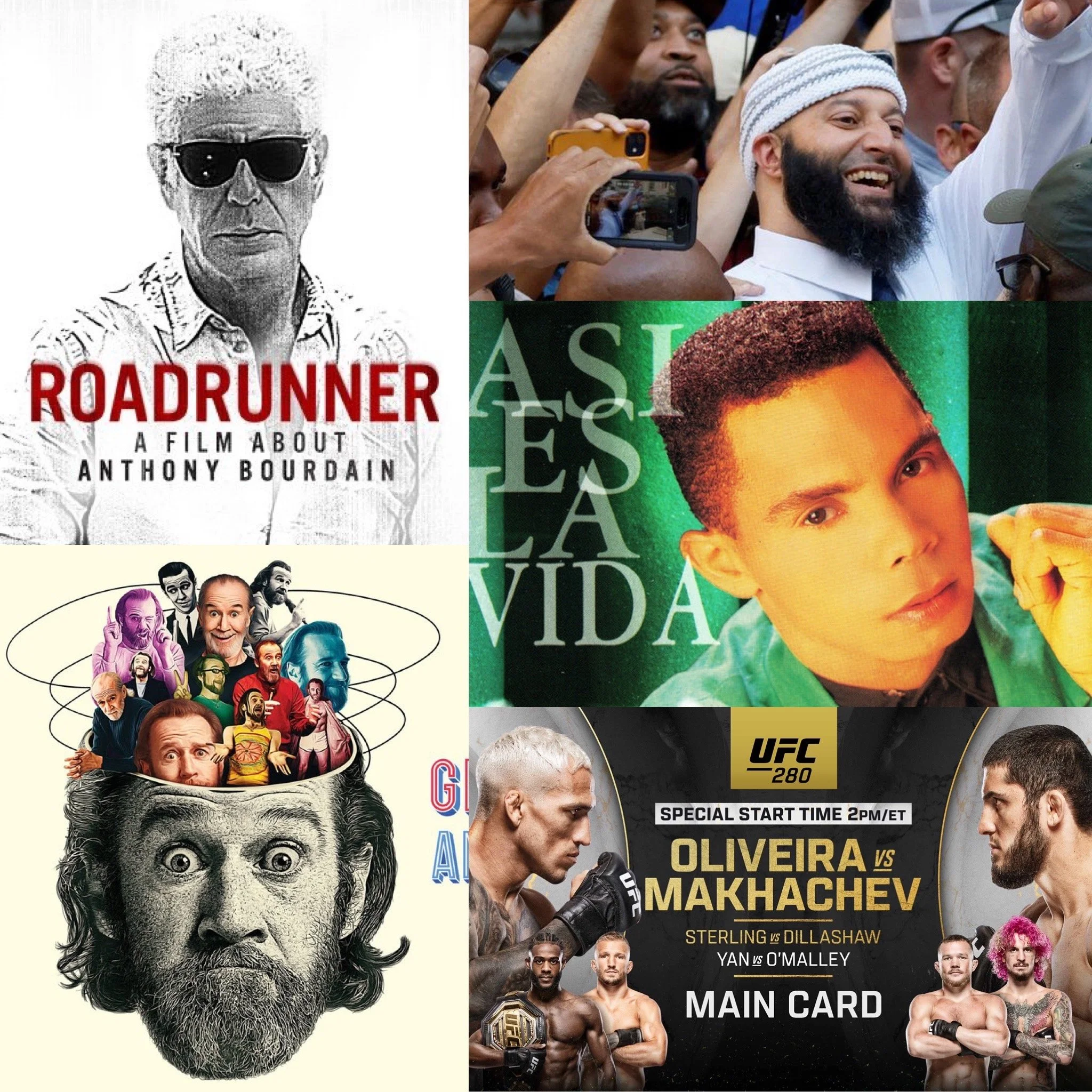 #219 – Roadrunner (Anthony Bourdain Doc), Adnan Syed update, UFC 280, GOATs doing GOAT $hit and George Carlin's American Dream Documentary